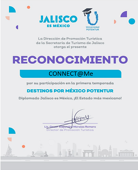 Reconocimiento CONNECT@Me Jalisco web