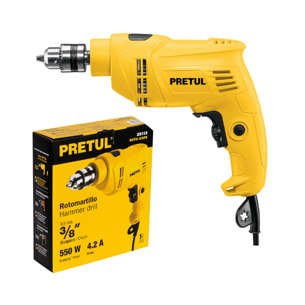 Rotomartillo 3/8" 550 W, Pretul