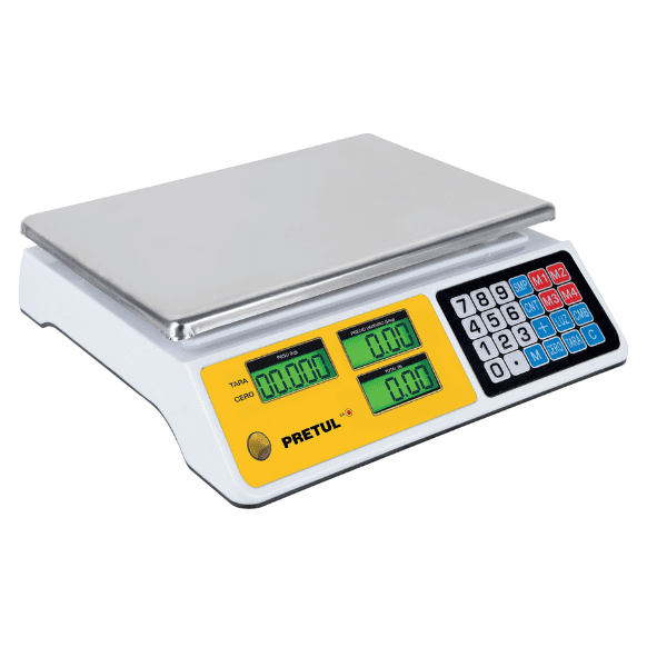 Báscula capacidad 40 kg electrónica multifunciones, Pretul