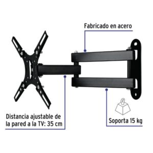 Soporte para pantallas 14" a 40" mov. angular y articulado
