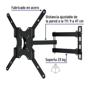 Soporte para pantallas 23" a 42" mov. angular y articulado