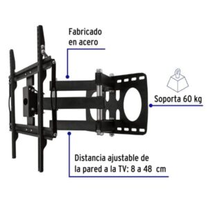 Soporte para pantallas 26" a 65" mov. angular y articulado