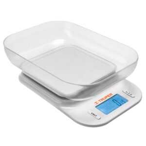 Báscula digital con tazón para cocina, 5kg, Truper