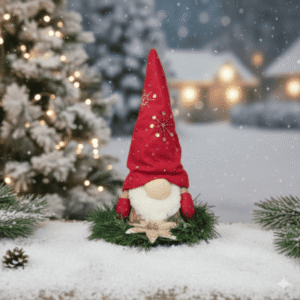 Gnomos Navideños Artesanales: Figura Decorativa GNOME con Barba o Trenzas | Varios Colores